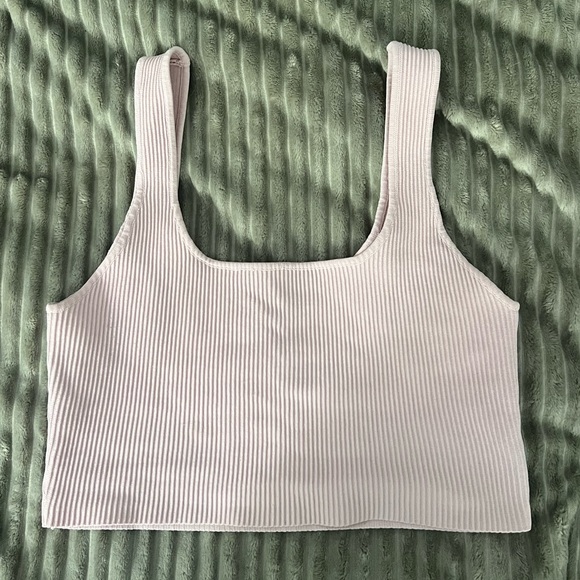 Pink Ribbed Crop Top - Picture 4 of 4